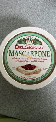 Mascarpone Delicious, Creamy, Spreadable Cheese For Bagels, Toast And Tiramisu, Mascarpone