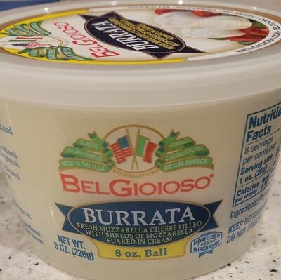Burrata Fresh Mozzarella Cheese Filled With Shreds Of Mozzarella Soaked In Cream, Burrata Fresh Mozzarella