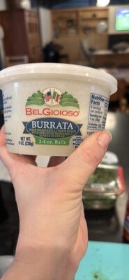 Burrata Fresh Mozzarella Cheese Filled With Shreds Of Mozzarella Soaked In Cream, Burrata