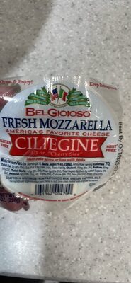 Fresh Mozzarella Ciliegine Cheese