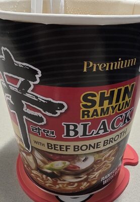 Shin Black Premium Noodle Soup With Beef Bone Broth, Shin Black With Beef Bone Broth
