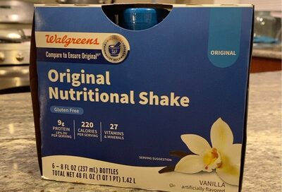 Vanilla Flavored Regular Nutritional Shake, Vanilla