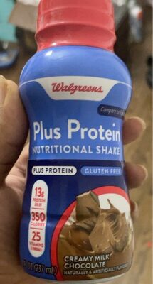 Creamy Milk Chocolate Flavored Plus Protein Nutritional Shake, Creamy Milk Chocolate