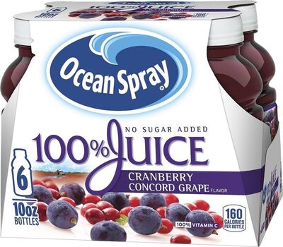 Cranberry Concord Grape Flavored Blend Of 3 Juices From Concentrate, Cranberry Concord Grape