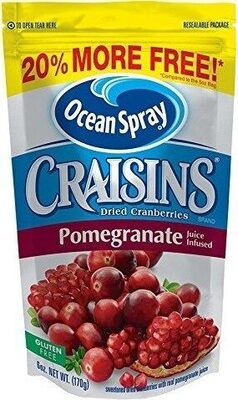 Infused With Pomegranate Juice Dried Cranberries