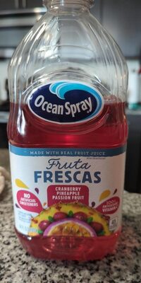 8/64Oz Frutas Frescas Cranberry Pineapple Passionfruit, Cranberry; Pineapple; Passion Fruit