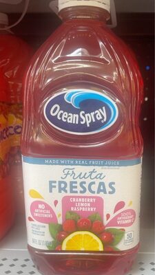 8/64Oz Frutas Frescas Cranberry Lemon Raspberry, Cranberry; Lemon; Raspberry