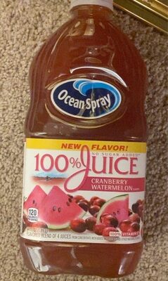 Cranberry Watermelon Flavor 100% Juice, Cranberry; Watermelon