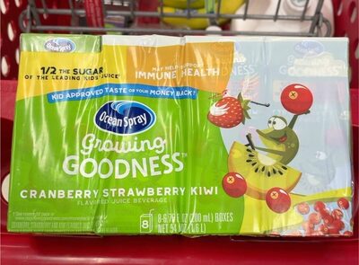 Cranberry Strawberry Kiwi Flavor Juice Beverage, Cranberry; Strawberry; Kiwi