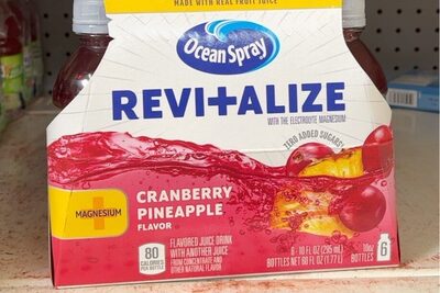 Revitalize Cranberry Pineapple Flavored Juice Drink, Cranberry; Pineapple