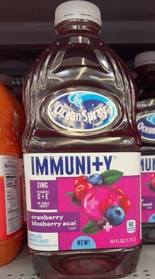 Cranberry Blueberry Acai Flavored Immuni+Y Juice Drink, Cranberry Blueberry Acai