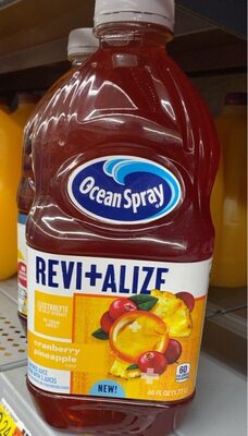 Revitalize Cranberry Pineapple Flavor Juice Drink, Cranberry; Pineapple