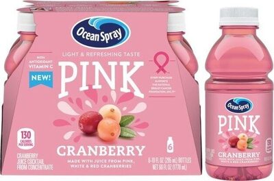Pink Cranberry Juice Cocktail From Concentrate, Cranberry