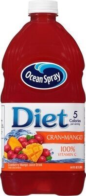 Diet Cran Mango Juice Drink, Cranberry; Mango