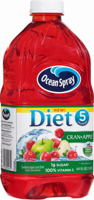 Diet Cran-Apple Juice Drink, Cranberry; Apple