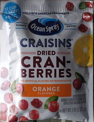 Ocean Spray, Craisins, Dried Cranberry, Orange, Orange