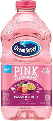 Pink Cranberry Juice Drink, Cranberry; Passionfruit