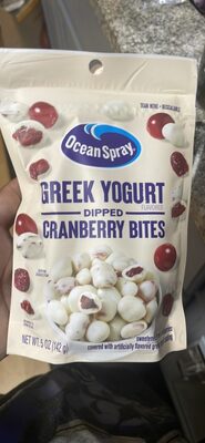 Greek Yogurt Flavored Dipped  Cranberry Bites, Greek Yogurt