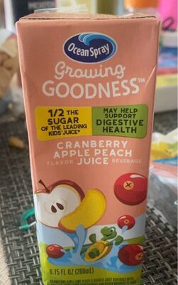 Cranberry Apple Peach Flavor Juice Beverage, Cranberry; Apple; Peach