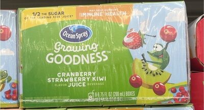 Cranberry Strawberry Kiwi Flavor Juice Beverage, Cranberry; Strawberry; Kiwi