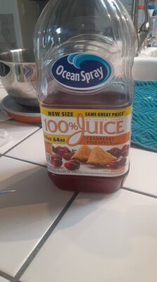 100% Cranberry Pineapple Flavored Juice Blend Of 4 Juices From Concentrate, Cranberry Pineapple