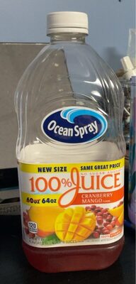 Cranberry Mango Flavor 100% Juice, Cranberry; Mango