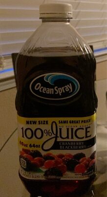 100% Cranberry Blackberry Flavored Juice Blend Of 4 Juices From Concentrate, Cranberry Blackberry