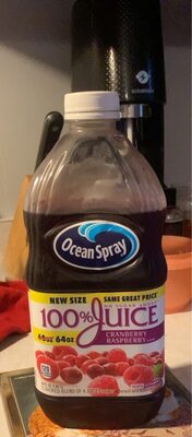 100% Cranberry Raspberry Flavored Juice Blend Of 4 Juices From Concentrate, Cranberry Raspberry