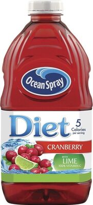 Diet Cranberry With Lime Juice Drink, Cranberry; Lime