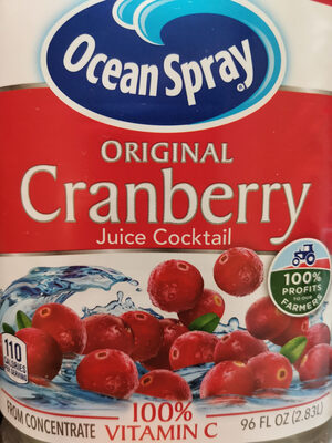 Cranberry Original Juice Cocktail From Concentrate, Cranberry