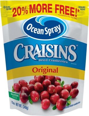 Ocean Spray Craisins The Original Dried Cranberries, 12 Oz