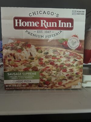 Sausage Supreme With Fire Roasted Onions, Green Peppers & Red Peppers Classic Pizza, Sausage Supreme