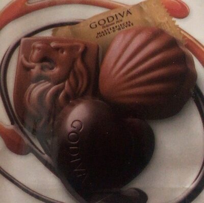 Godiva Masterpieces Assorted Iwc Sub 5.0Oz, Caramel; Hazelnut Oyster