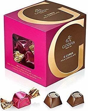 Milk Chocolate G Cubes, Milk Chocolate