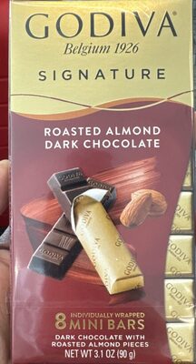 Roasted Almond Dark Chocolate Mini Bars, Roasted Almond Dark Chocolate