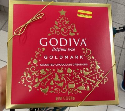 Goldmark Assorted Chocolate Creations, Dark Chocolate; Milk Chocolate; Almond Caramel; Raspberry Velvet; Hazelnut; White Chocolate