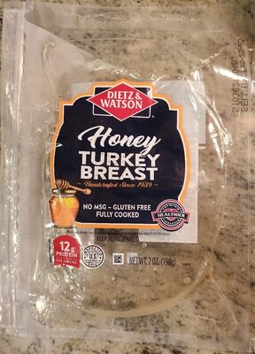 Honey Cured Turkey Breast, Natural Smoke
