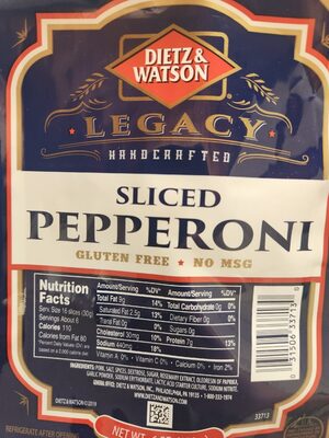 Handcrafted Sliced Pepperoni