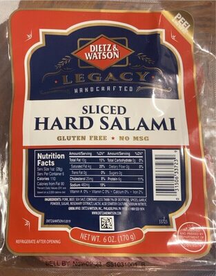Sliced Hard Salami