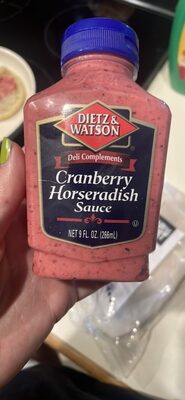 Dietz & Watson, Horseradish Sauce, Cranberry, Cranberry