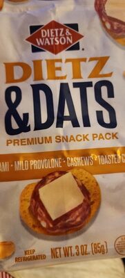 Dietz & Watson Dietz & Dats Premium Snack Pack, 3 Oz