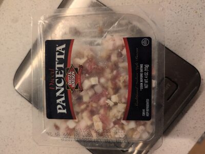 Traditional Italian Style Bacon Diced Pancetta, Traditional Italian Style Bacon