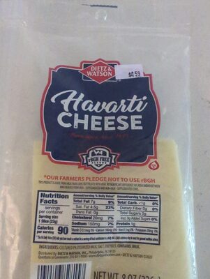 Dietz & Watson, Creamy Havarti Cheese