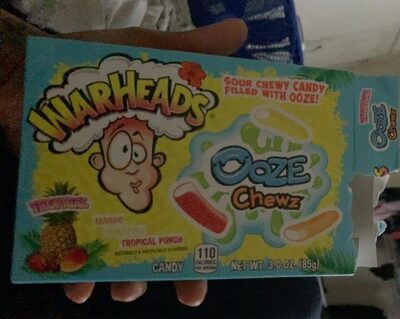 Tropical, Mango, Pineapple, Tropical Punch Flavored Ooze Chewz Candy, Tropical, Mango, Pineapple, Tropical Punch