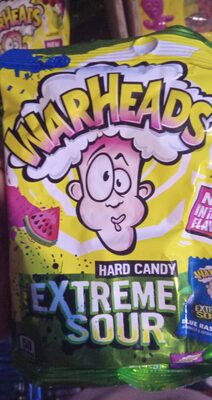 WARHEADS Extreme Sour Hard Candy 2oz Peg Bag