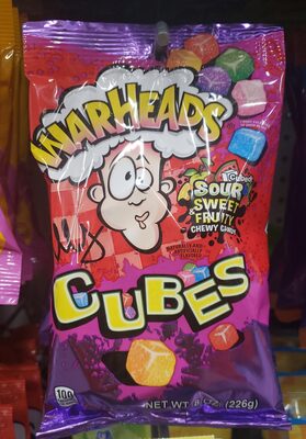 Chewy Cubes, Orange, Green Apple, Watermelon, Strawberry, Blue Raspberry, Black Cherry