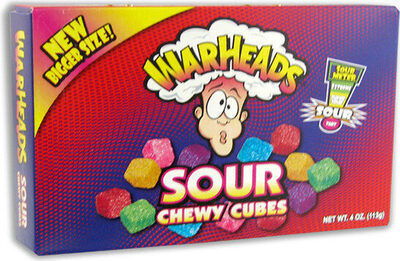 WARHEADS Cubes 4oz Theater Box