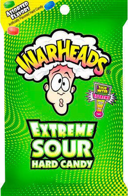WARHEADS Extreme Sour Hard Candy 1oz Count Good