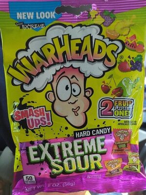 Extreme Sour Hard Candy, Cherry Lime, Lemon Berry, Mango Melon, Orange Pineapple, Strawberry Grape