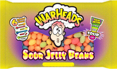 WARHEADS Sour Jelly Beans 5oz Peg Bag